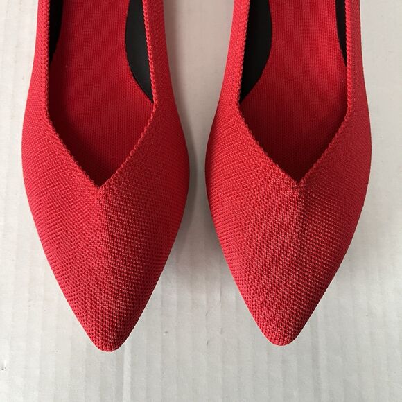 Rothy’s The Point II Slip On Ballet Flats Lollipop Red Womens 9.5 Comfort Shoes - Picture 13 of 15
